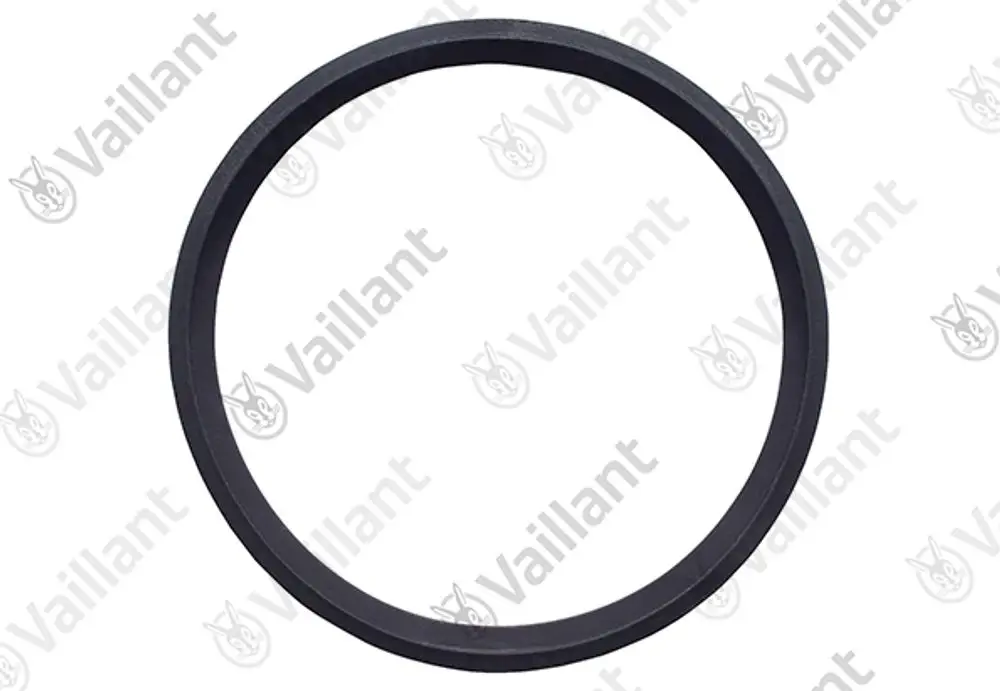 Vaillant Dichtung aus Silikon in ringförmiger Form, geeignet für spezifische Anwendungen im Heizungsbereich. Einfaches Design ohne zusätzliche Markierungen.